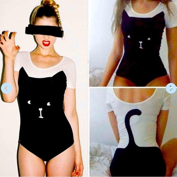 Meowingtons Tops - NEW Meowingtons bodysuit O/S